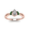 Load image into Gallery viewer, twisted-marquise-cut-diamond-ring-with-emerald-in-14K-rose-gold-FD8300MQRGEMGR-NL-RG.jpg