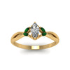 Load image into Gallery viewer, twisted-marquise-cut-diamond-ring-with-emerald-in-14K-yellow-gold-FD8300MQRGEMGR-NL-YG.jpg