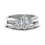 Load image into Gallery viewer, twisted-marquise-diamond-wedding-band-in-white-gold-FDENS3301MQ-NL-WG.jpg
