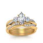 Load image into Gallery viewer, twisted-marquise-diamond-wedding-band-in-yellow-gold-FDENS3301MQ-NL-YG.jpg
