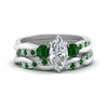 Load image into Gallery viewer, twisted-marquise-diamond-wedding-band-with-emerald-in-white-gold-FDENS3301MQGEMGR-NL-WG.jpg