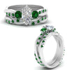 Load image into Gallery viewer, twisted-marquise-diamond-wedding-band-with-emerald-in-white-gold-FDENS3301MQGEMGR-NL-WG.jpg