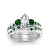 Load image into Gallery viewer, twisted-marquise-diamond-wedding-band-with-emerald-in-white-gold-FDENS3301MQGEMGR-NL-WG.jpg