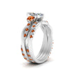 Load image into Gallery viewer, twisted-marquise-diamond-wedding-band-with-orange-sapphire-in-white-gold-FDENS3301MQGSAOR-NL-WG.jpg