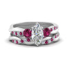 Load image into Gallery viewer, twisted-marquise-diamond-wedding-band-with-pink-sapphire-in-white-gold-FDENS3301MQGSADRPI-NL-WG.jpg