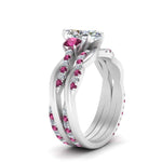 Load image into Gallery viewer, twisted-marquise-diamond-wedding-band-with-pink-sapphire-in-white-gold-FDENS3301MQGSADRPI-NL-WG.jpg

