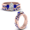 Load image into Gallery viewer, twisted-marquise-diamond-wedding-band-with-sapphire-in-rose-gold-FDENS3301MQGSABL-NL-RG.jpg