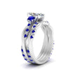 Load image into Gallery viewer, twisted-marquise-diamond-wedding-band-with-sapphire-in-white-gold-FDENS3301MQGSABL-NL-WG.jpg