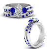 Load image into Gallery viewer, twisted-marquise-diamond-wedding-band-with-sapphire-in-white-gold-FDENS3301MQGSABL-NL-WG.jpg