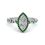 Load image into Gallery viewer, twisted-marquise-emerald-halo-engagement-ring-in-white-gold-FD9126MQRGEMGR-NL-WG_c53d1717-63f3-473a-be85-d403cdd8818f?v=1757924921
