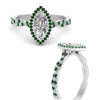 Load image into Gallery viewer, twisted-marquise-emerald-halo-engagement-ring-in-white-gold-FD9126MQRGEMGRANGEL3-NL-WG_78929071-c6f8-4521-b801-3d5612044fa1?v=1757924922