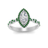 Load image into Gallery viewer, twisted-marquise-emerald-halo-engagement-ring-in-white-gold-FD9126MQRGEMGRANGEL5-NL-WG_9076e391-a240-45c2-b0d8-2fdbe89d3a3a?v=1757924922
