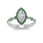 Load image into Gallery viewer, twisted-marquise-emerald-halo-engagement-ring-in-white-gold-FD9126MQRGEMGRANGEL5-NL-WG_9076e391-a240-45c2-b0d8-2fdbe89d3a3a?v=1757924922
