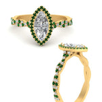Load image into Gallery viewer, twisted-marquise-emerald-halo-engagement-ring-in-yellow-gold-FD9126MQRGEMGRANGEL3-NL-YG_4cdcd4da-7aa9-44b7-8e66-8bb1dac8a03e?v=1757924921
