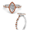 Load image into Gallery viewer, twisted-marquise-orange-sapphire-halo-engagement-ring-in-white-gold-FD9126MQRGSAORANGEL3-NL-WG_68bdd4dd-7db1-4a8d-971c-e2fe6fe4415b?v=1757924921