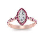 Load image into Gallery viewer, twisted-marquise-pink-sapphire-halo-engagement-ring-in-rose-gold-FD9126MQRGSADRPIANGEL5-NL-RG_50eff94a-8896-42fd-b24b-e7cc58778573?v=1757924922
