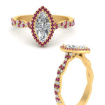 Load image into Gallery viewer, twisted-marquise-pink-sapphire-halo-engagement-ring-in-yellow-gold-FD9126MQRGSADRPIANGEL3-NL-YG_13ed124b-257e-4544-8501-64402afcce41?v=1757924921
