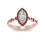 Load image into Gallery viewer, twisted-marquise-ruby-halo-engagement-ring-in-rose-gold-FD9126MQRGRUDRANGEL5-NL-RG_367c8dee-f371-427a-a6d3-4a258dc6e6f5?v=1757924922
