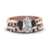 Load image into Gallery viewer, twisted-marquise-wedding-band-with-black-diamond-in-rose-gold-FDENS3301MQGBLACK-NL-RG.jpg