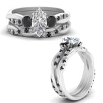 Load image into Gallery viewer, twisted-marquise-wedding-band-with-black-diamond-in-white-gold-FDENS3301MQGBLACK-NL-WG.jpg

