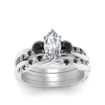 Load image into Gallery viewer, twisted-marquise-wedding-band-with-black-diamond-in-white-gold-FDENS3301MQGBLACK-NL-WG.jpg
