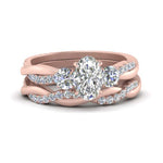 Load image into Gallery viewer, twisted-oval-shaped-diamond-wedding-band-in-rose-gold-FDENS3301OV-NL-RG.jpg
