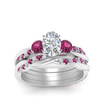 Load image into Gallery viewer, twisted-oval-shaped-diamond-wedding-band-with-pink-sapphire-in-white-gold-FDENS3301OVGSADRPI-NL-WG.jpg
