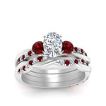 Load image into Gallery viewer, twisted-oval-shaped-diamond-wedding-band-with-ruby-in-white-gold-FDENS3301OVGRUDR-NL-WG.jpg

