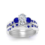 Load image into Gallery viewer, twisted-oval-shaped-diamond-wedding-band-with-sapphire-in-white-gold-FDENS3301OVGSABL-NL-WG.jpg
