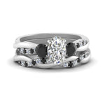 Load image into Gallery viewer, twisted-oval-shaped-wedding-band-with-black-diamond-in-white-gold-FDENS3301OVGBLACK-NL-WG.jpg
