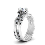 Load image into Gallery viewer, twisted-oval-shaped-wedding-band-with-black-diamond-in-white-gold-FDENS3301OVGBLACK-NL-WG.jpg
