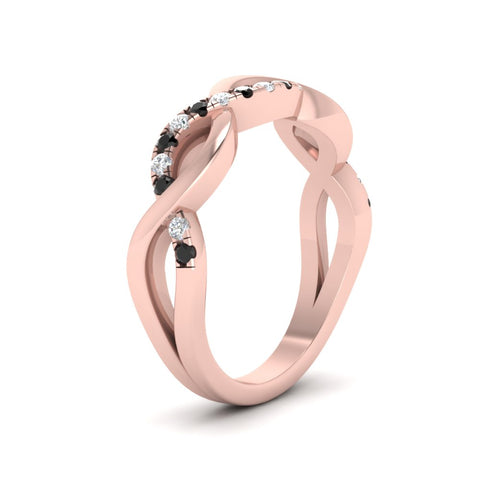 Twisted Pave Wedding Band