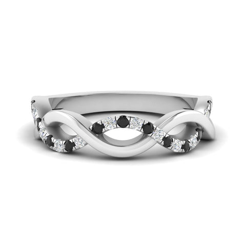 Twisted Pave Wedding Band
