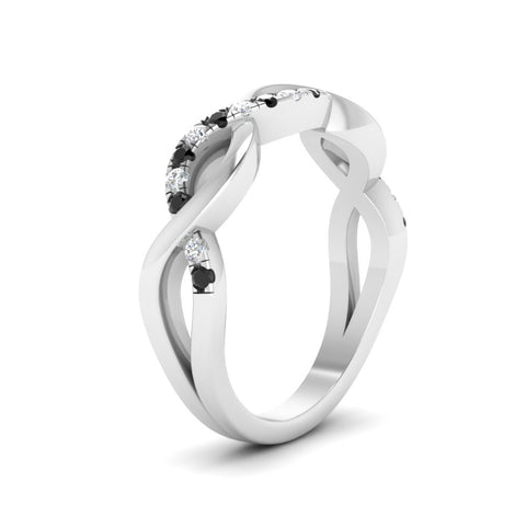 Twisted Pave Wedding Band