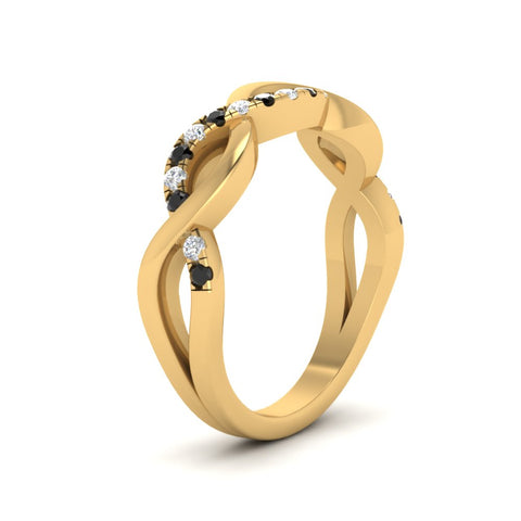 Twisted Pave Wedding Band