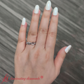 Thumbnail 52 - Infinity Twist Diamond Wedding Band