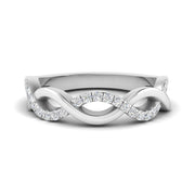 Twisted Pave Wedding Band