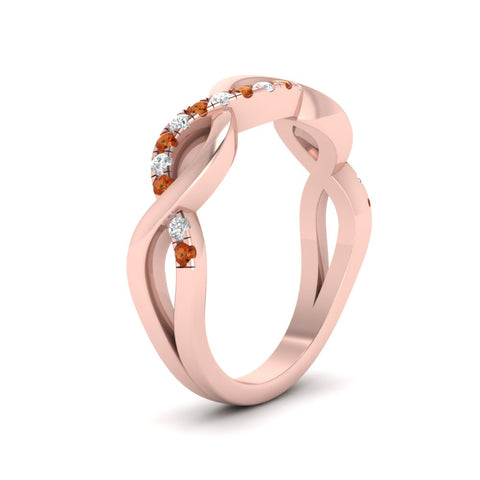 Twisted Pave Wedding Band