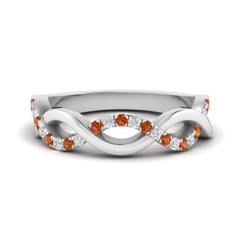 Twisted Pave Wedding Band