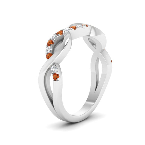 Twisted Pave Wedding Band