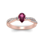 Load image into Gallery viewer, twisted-pave-pear-shaped-pink-sapphire-ring-in-rose-gold-FD8233PERGSADRPI-NL-RG-GS.jpg
