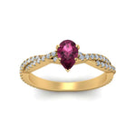 Load image into Gallery viewer, twisted-pave-pear-shaped-pink-sapphire-ring-in-yellow-gold-FD8233PERGSADRPI-NL-YG-GS.jpg
