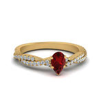 Load image into Gallery viewer, twisted-pave-pear-shaped-ruby-ring-in-yellow-gold-FD8233PERGRUDR-NL-YG-GS.jpg
