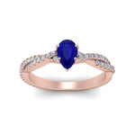 Load image into Gallery viewer, twisted-pave-pear-shaped-sapphire-ring-in-rose-gold-FD8233PERGSABL-NL-RG-GS.jpg
