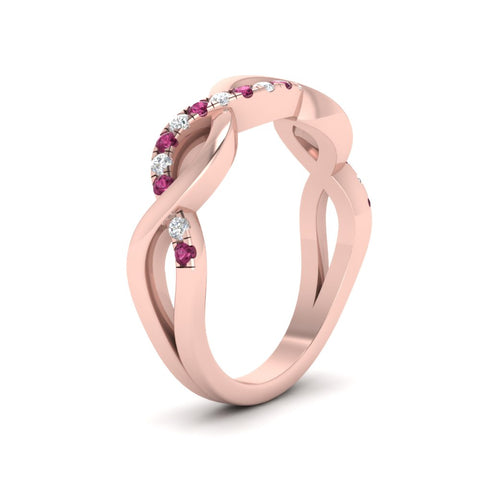 Twisted Pave Wedding Band