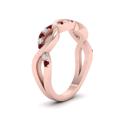 Twisted Pave Wedding Band