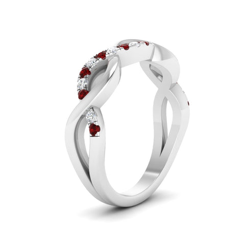 Twisted Pave Wedding Band