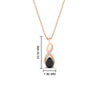 Load image into Gallery viewer, twisted-pear-shape-diamond-and-black-onyx-pendant-necklace-in-FDPD11269GBLACK-NL-RG