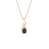 Load image into Gallery viewer, twisted-pear-shape-diamond-and-black-onyx-pendant-necklace-in-FDPD11269GBLACK-NL-RG