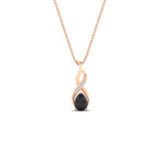Load image into Gallery viewer, twisted-pear-shape-diamond-and-black-onyx-pendant-necklace-in-FDPD11269GBLACK-NL-RG
